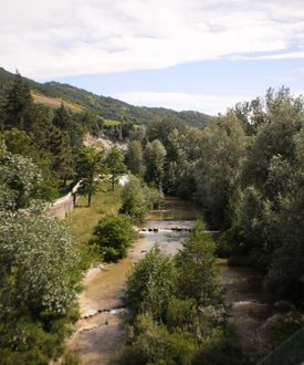 Dovadola - Il fiume Montone